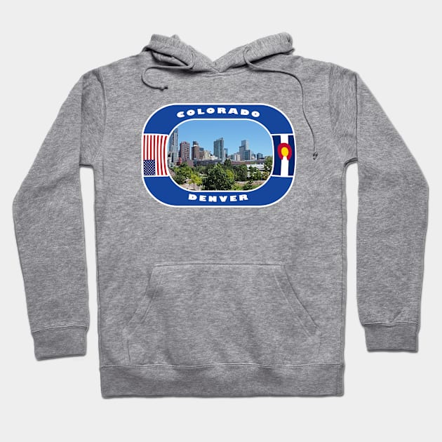 Colorado, Denver City, USA Hoodie by DeluxDesign